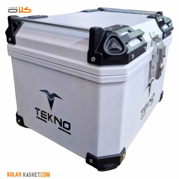 باکس موتور سیکلت ادونچری تکنو TEKNO رنگ سفید کد 47