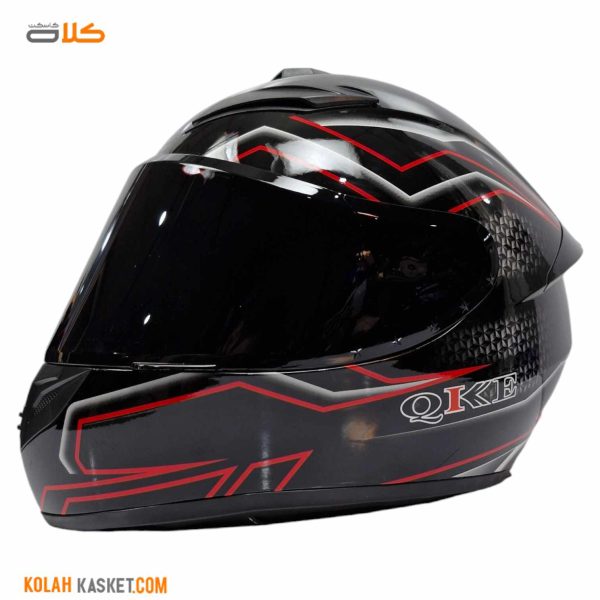 کلاه کاسکت طرح agv فک ثابت مدل QKE carbon