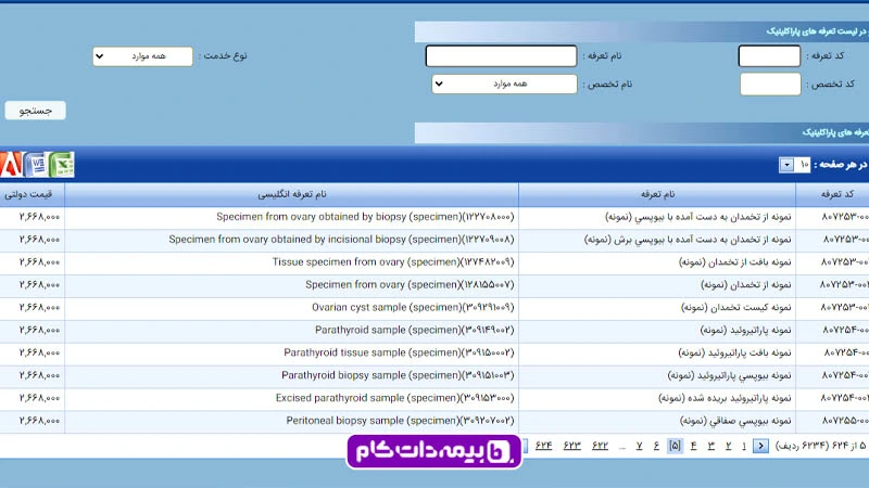 d8aad8b9d8b1d981d987-d9bed8a7d8b1d8a7daa9d984db8cd986db8cdaa9 ورود به سامانه تامین اجتماعی برای مشاهده تعرفه پاراکلینیک